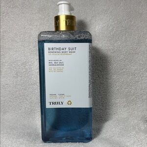 TRULY JUMBO Birthday Suit Renewing Body Wash - Iris, Sea Salt, Sandalwood - NEW!